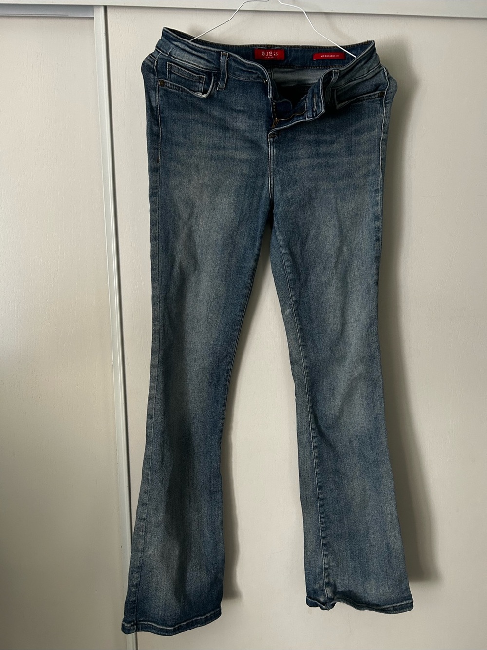 Guess Women's Medium Blue Flared Jeans